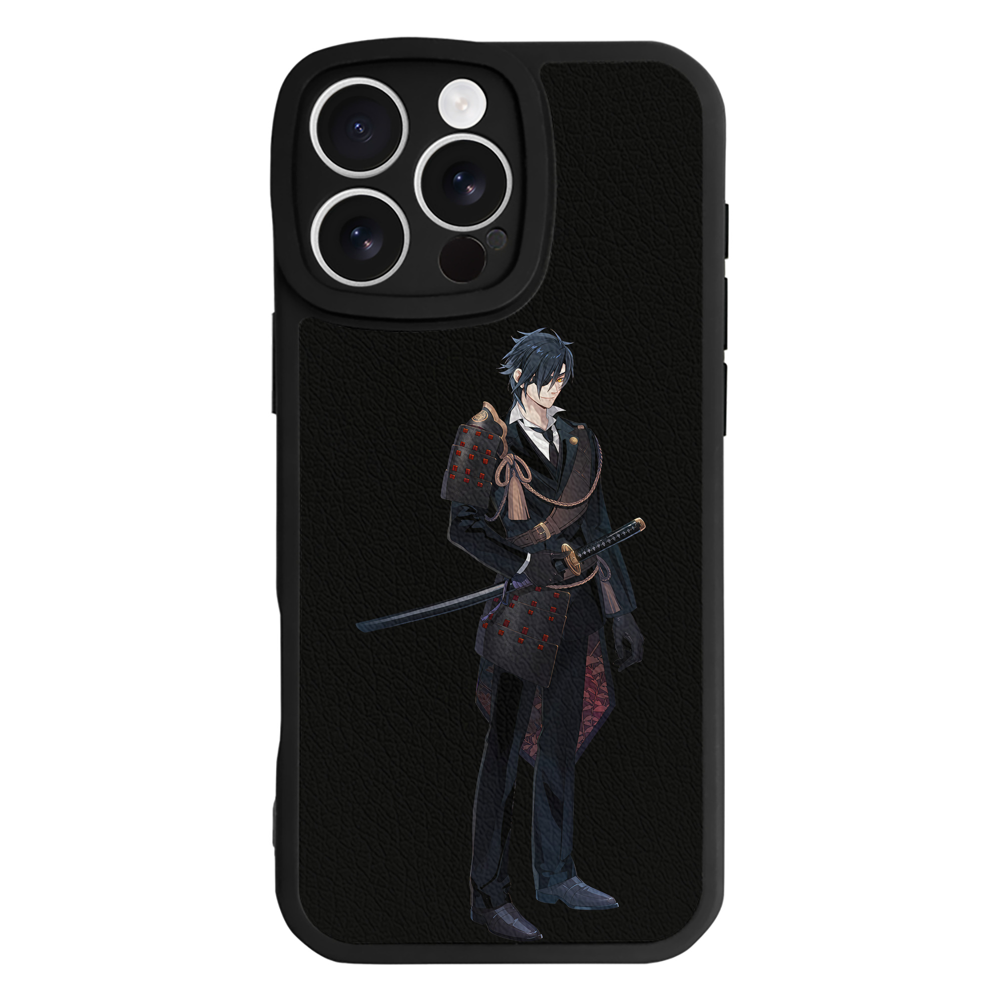 （画像用） 刀剣乱舞 Touken Ranbu 【iPhone 16シリーズ対応】シリコンスマホケース（レザー調） 材質：シリコン